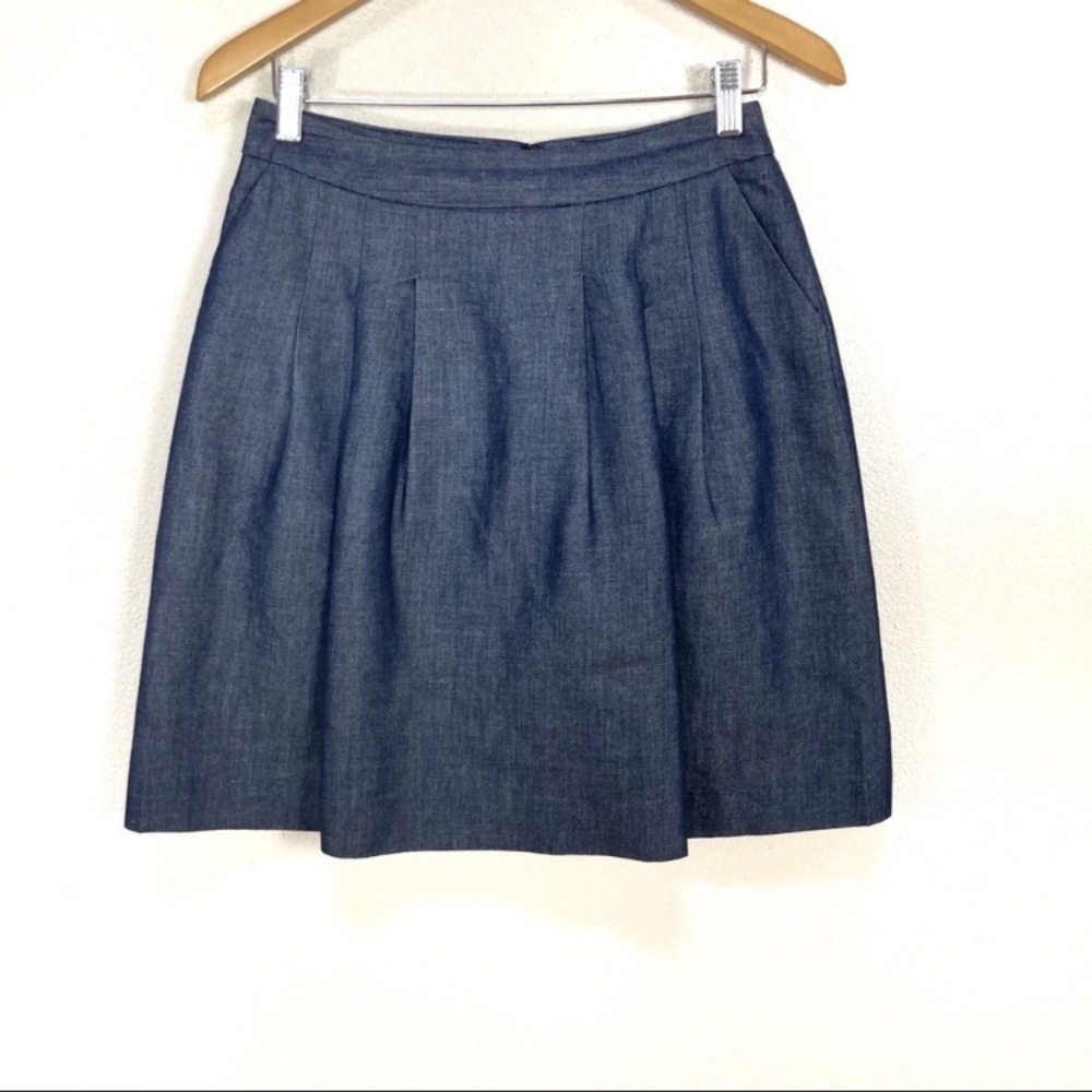 Halogen A-Line Blue Mini Skirt Women’s Sz 6